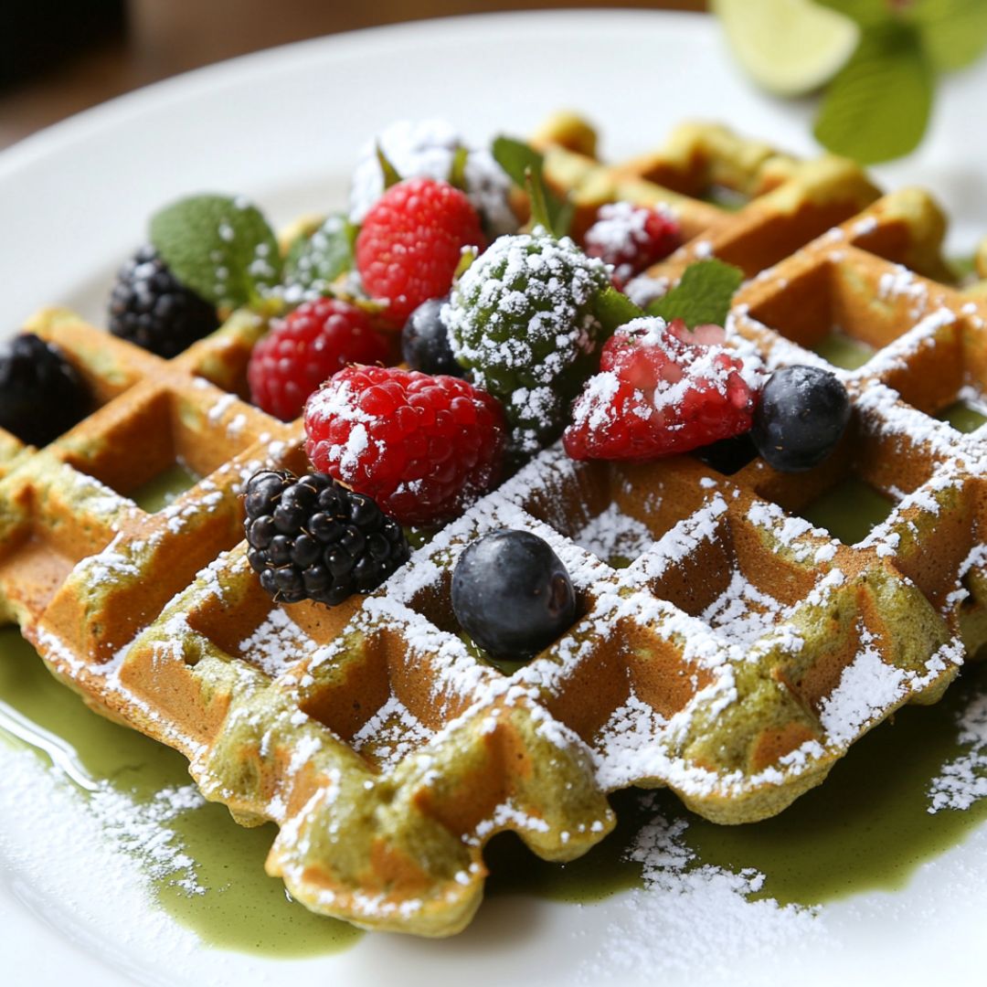 Gaufre au thé Matcha Afbeelding