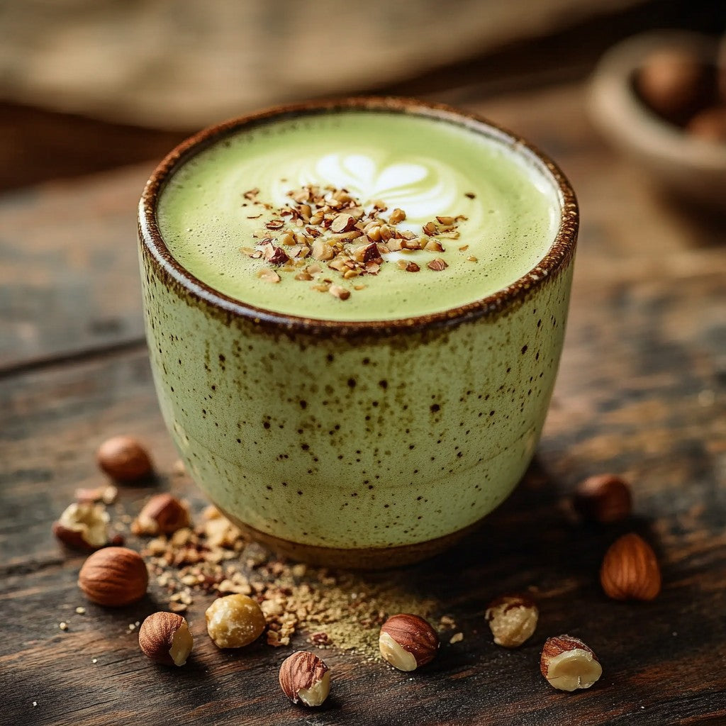 matcha latte au lait de noisette Afbeelding
