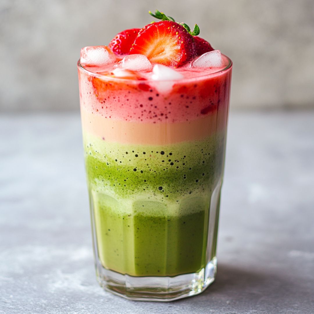 Matcha Latte à la Fraise : Une boisson gourmande en un instant Afbeelding
