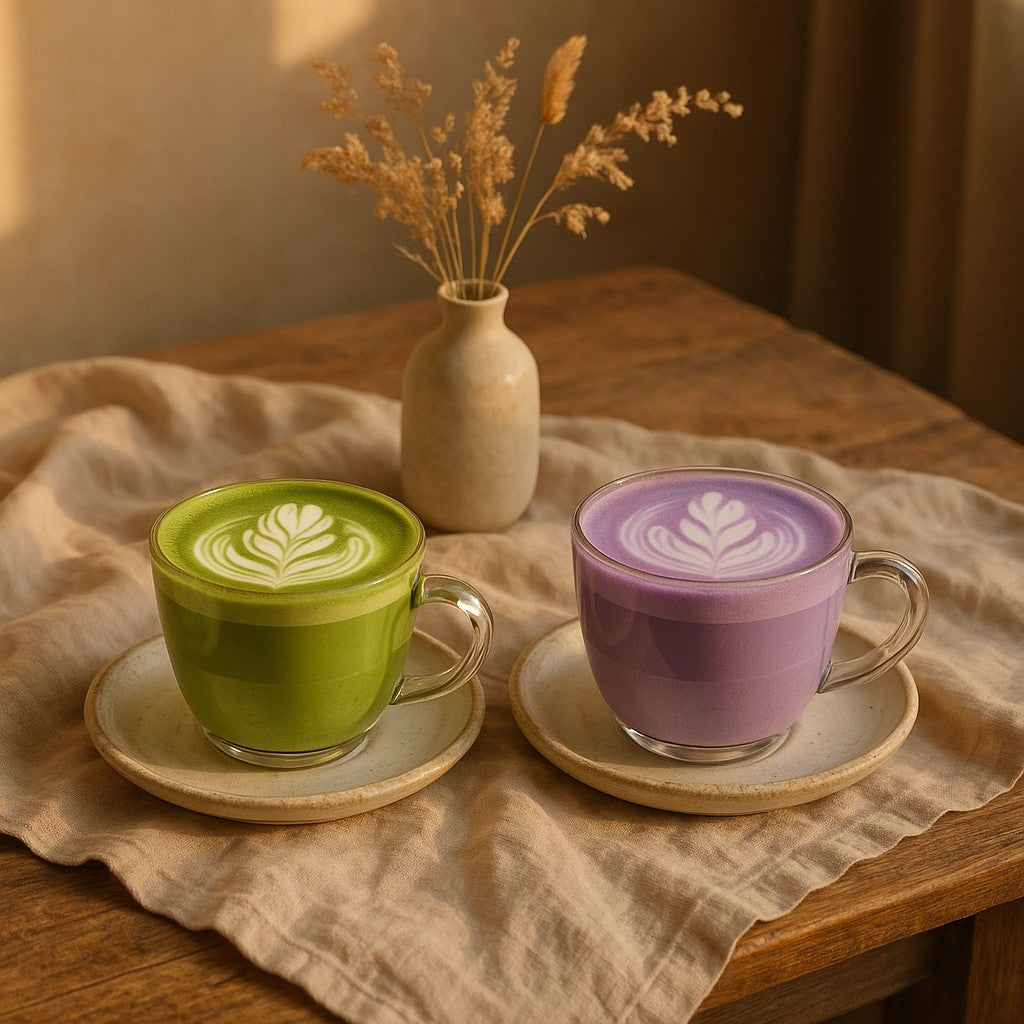 Ube vs Matcha, Ube Latte vs Matcha Latte Image