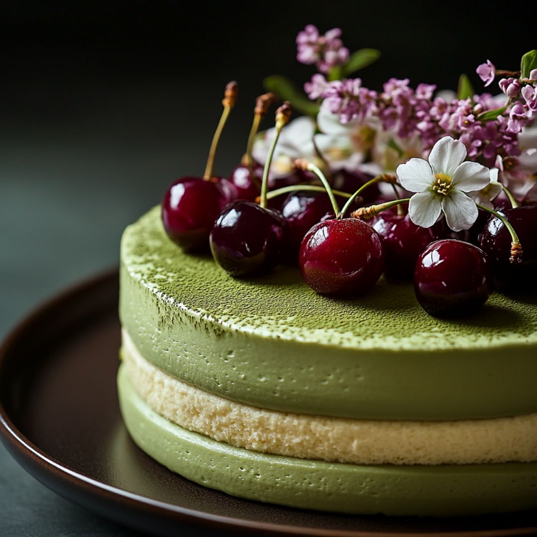 Cake Mousseux au Matcha : Un dessert élégant et raffiné Afbeelding