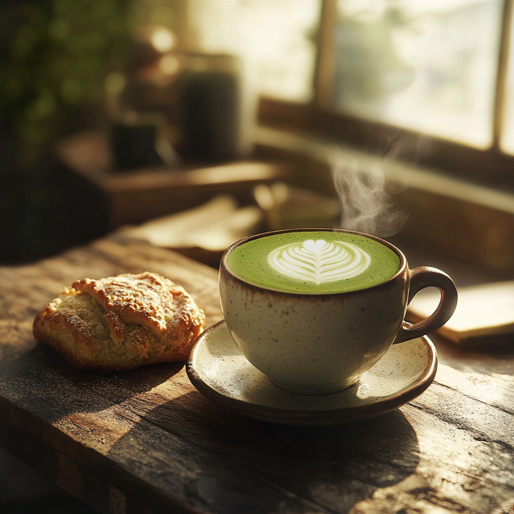 Matcha Latte au Lait d’Épeautre Afbeelding
